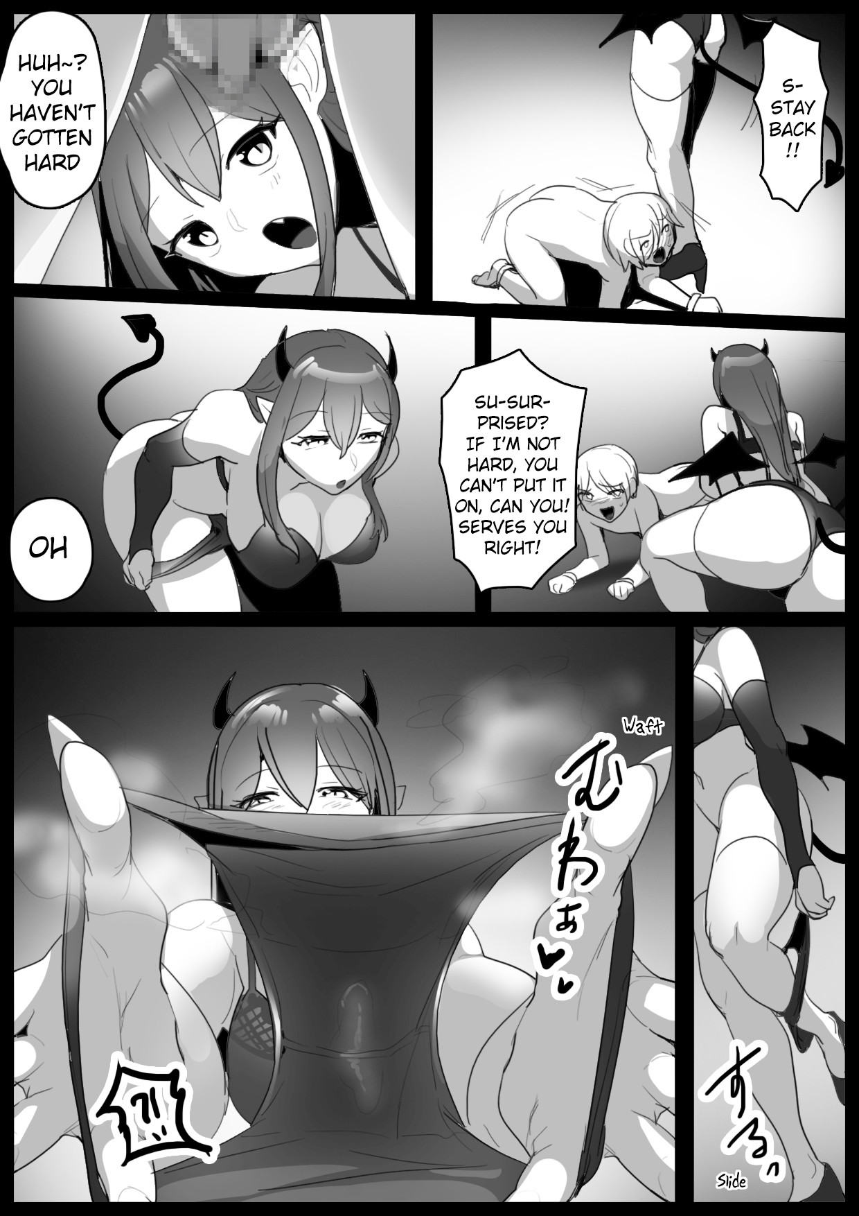 Hentai Manga Comic-Sakubatsu ~Turned into Livestock and Getting our Penises Milked by Succubus Sisters~-Read-6